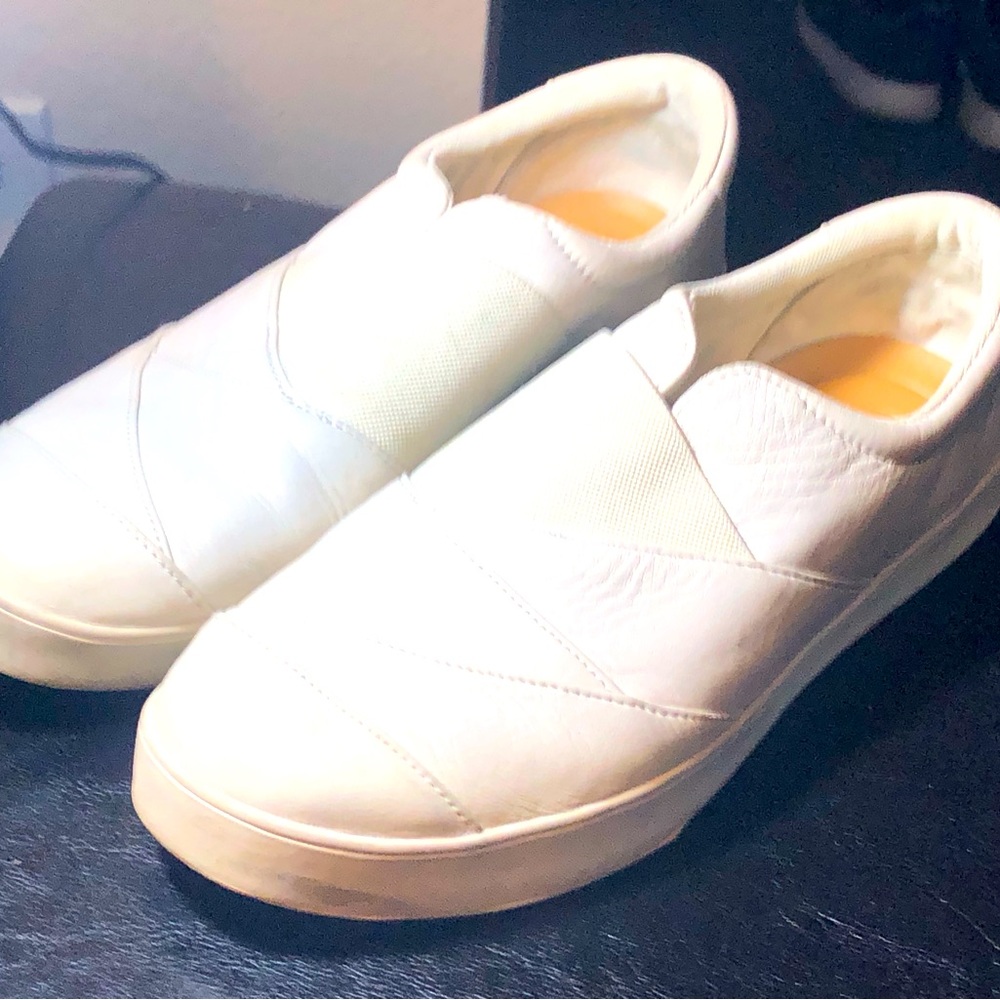 Dr Scholls Womens Madison Comfort Flats Leather Slip On Sneakers Size 9.5